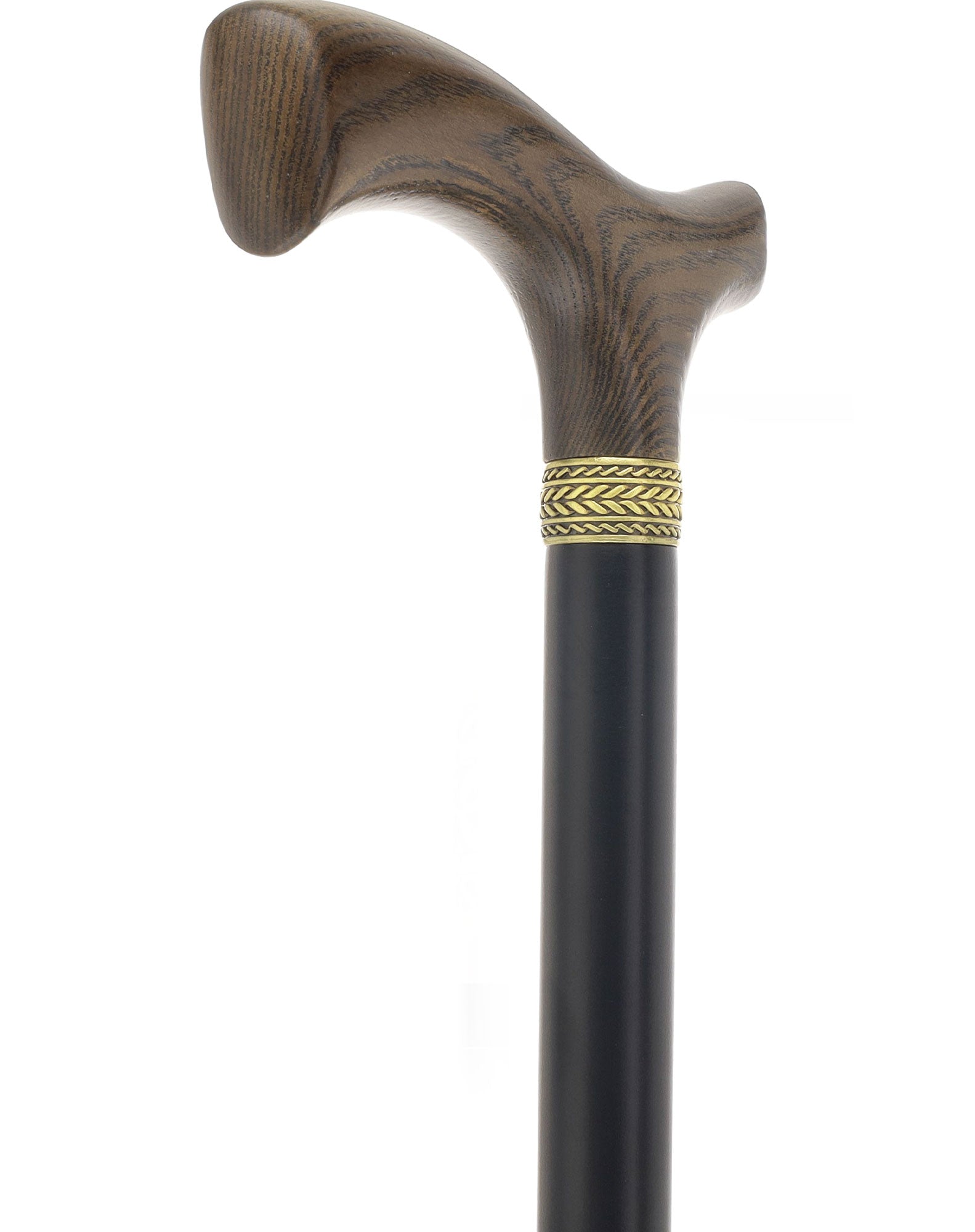 Royal Canes Classic Fritz: Wood-Stained, Pewter Collar (Standard & Slim Profiles)