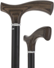 Black Ash Comfort Fritz Cane: Sleek Beechwood Shaft