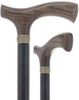 Royal Canes Classic Fritz: Wood-Stained, Pewter Collar (Standard & Slim Profiles)