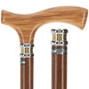 Genuine Olivewood Fritz Handle Walking Cane: Ovangkol Shaft