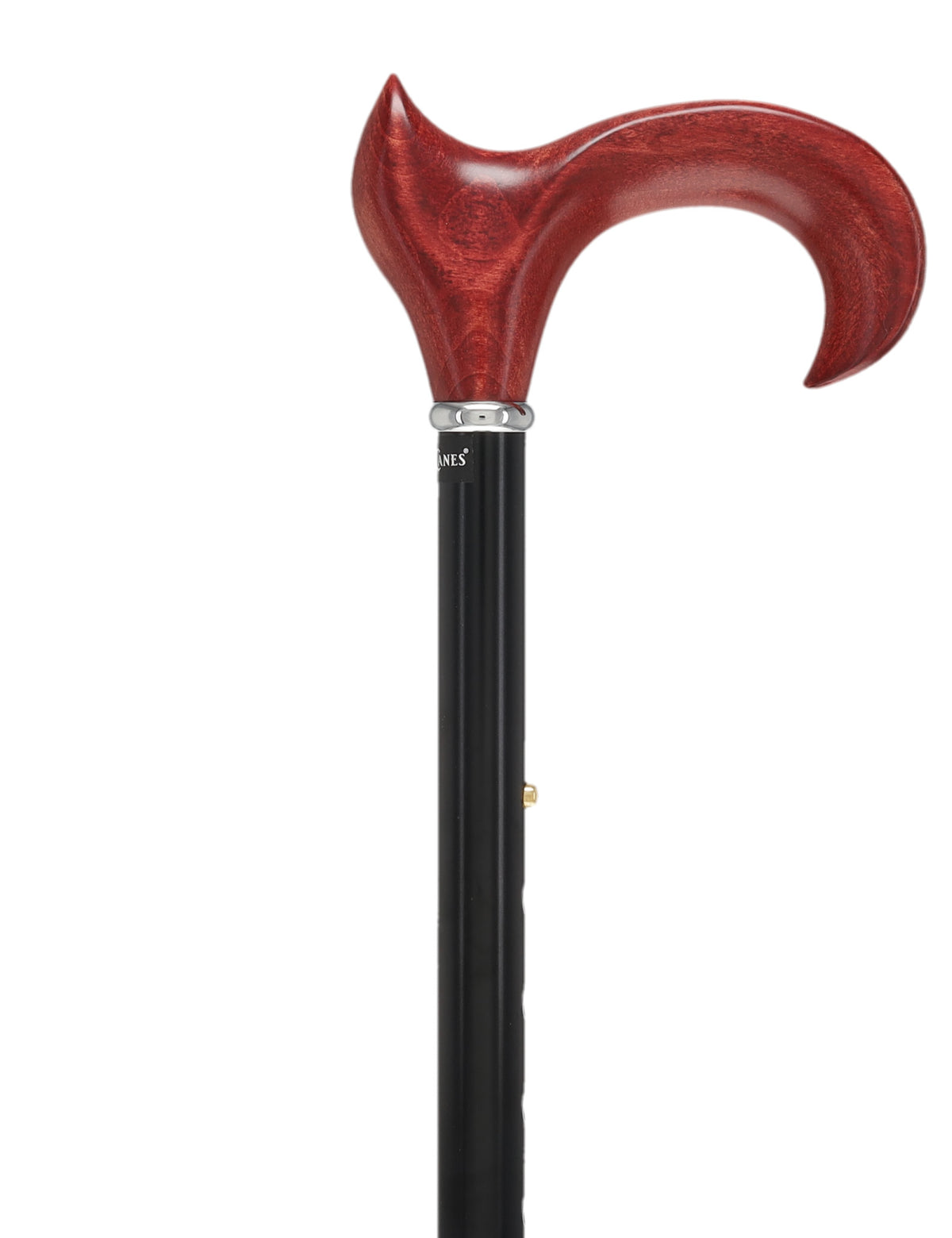 Mahogany Maple Ergonomic Cane: Folding Adjustable Black