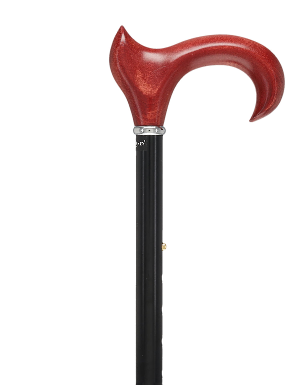 Mahogany Maple Ergonomic Cane: Folding Adjustable Black