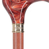 Scratch and Dent Vivid Sunset Ergonomic Handle Walking Cane Rosewood Shaft and Embossed Brass Collar V2426