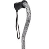 Scratch and Dent Black & White: Comfort Grip Adjustable Offset Walking Cane V2338