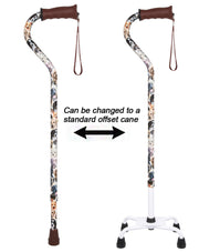 Dog Lovers: Supportive Quad Base Cane - Comfort Grip