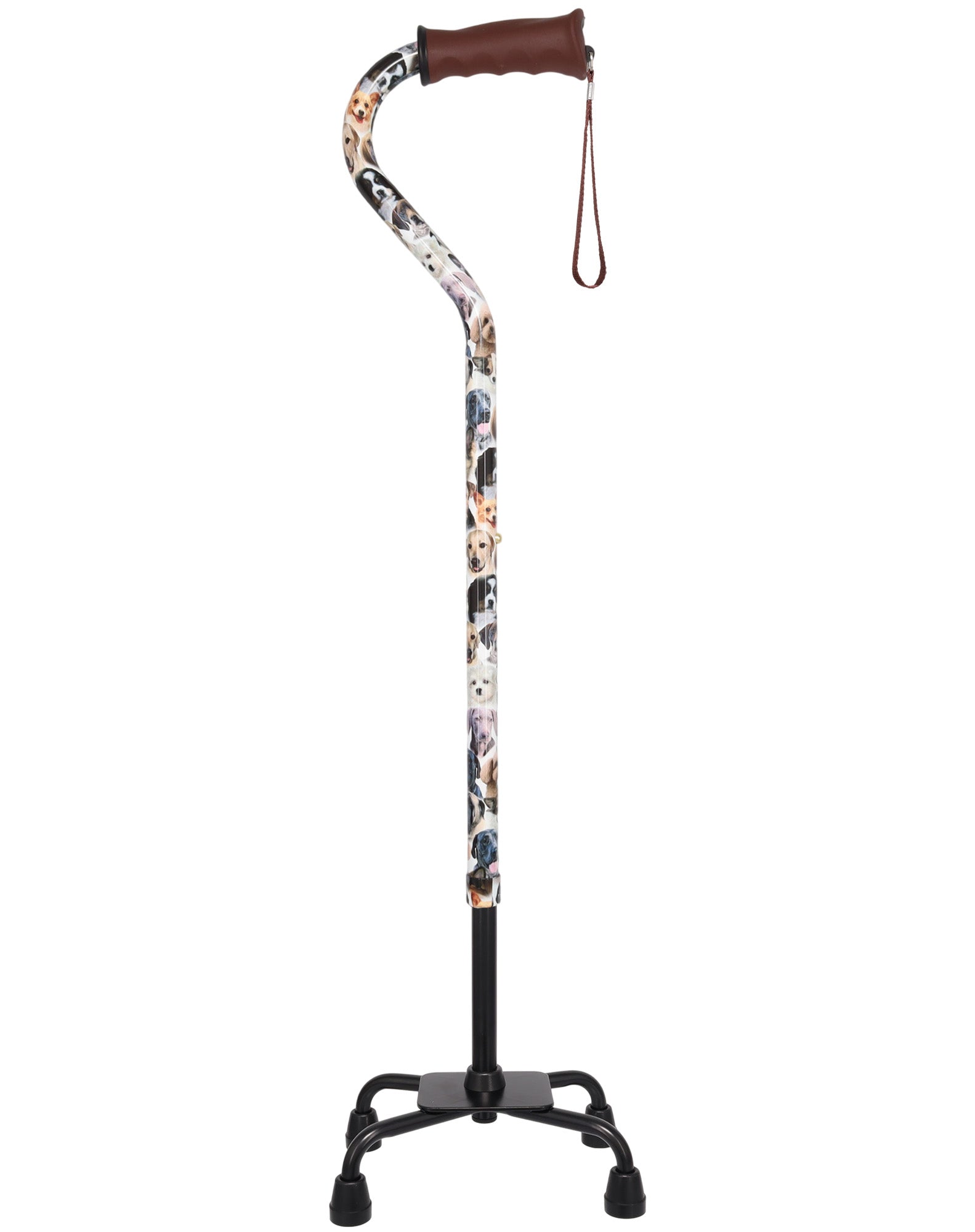 Dog Lovers: Supportive Quad Base Cane - Comfort Grip