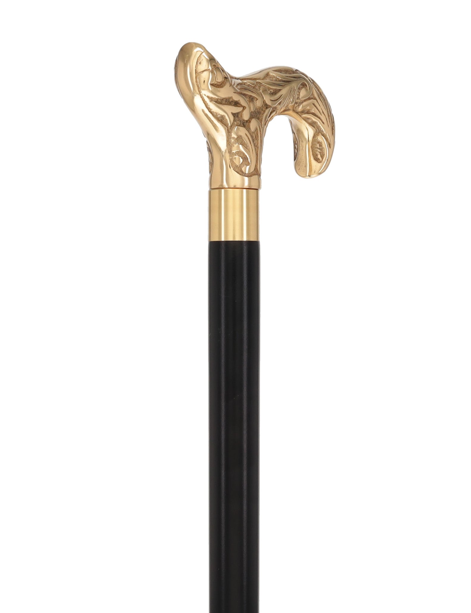 Premium Brass Derby Handle Walking Cane: Custom Shaft & Collar