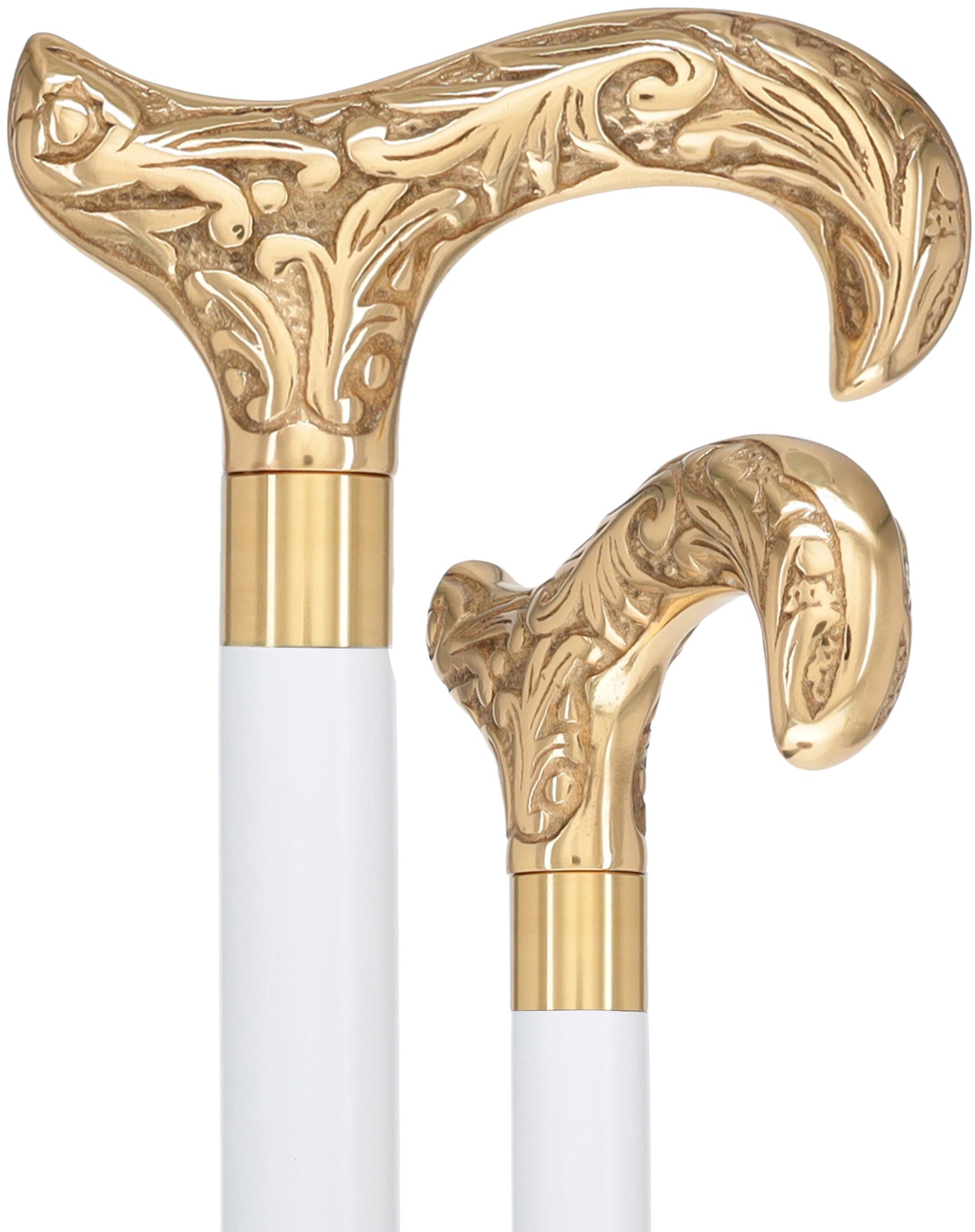 Premium Brass Derby Handle Walking Cane: Custom Shaft & Collar