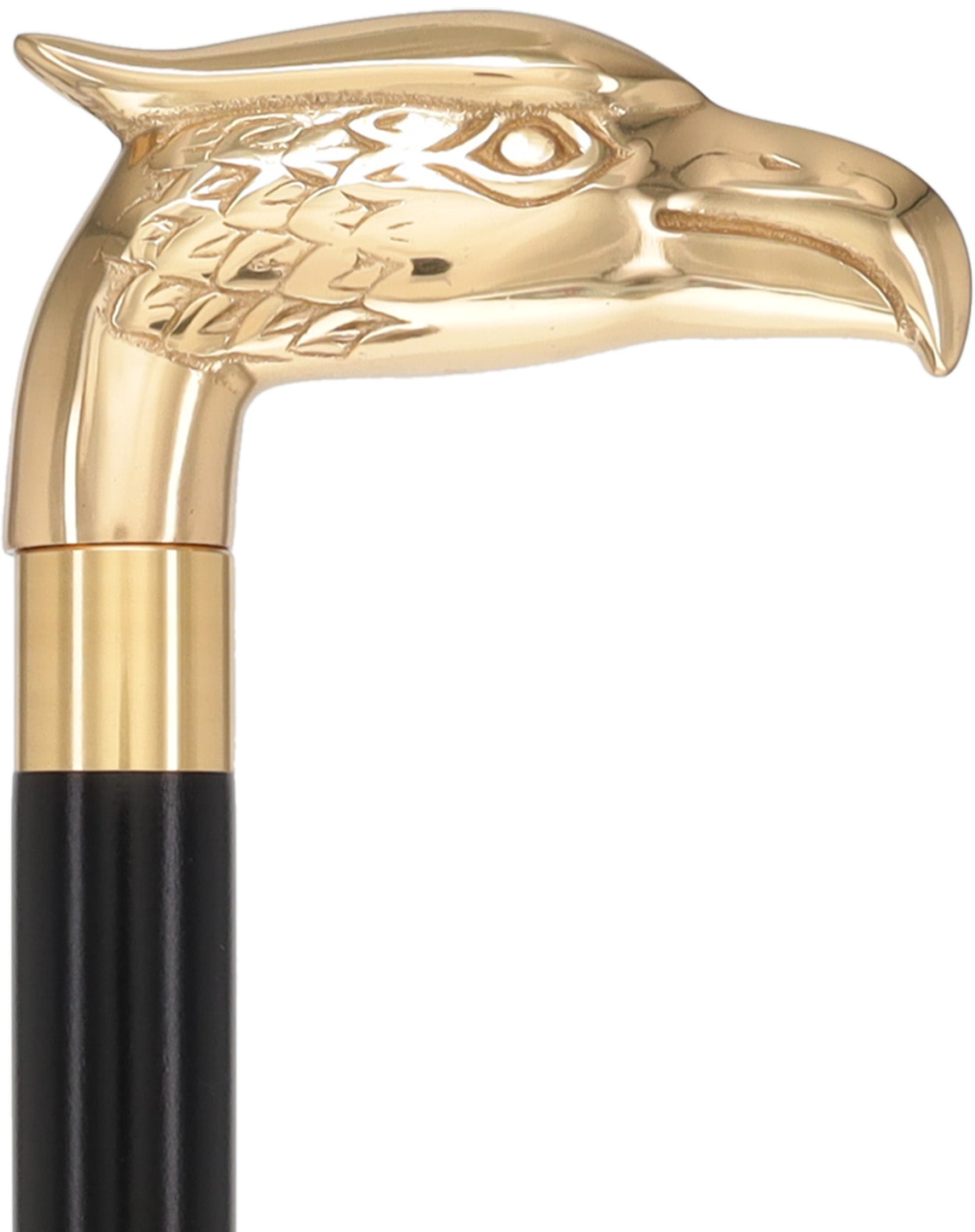 Brass Eagle Handle Walking Cane w/ Custom Shaft and Collar