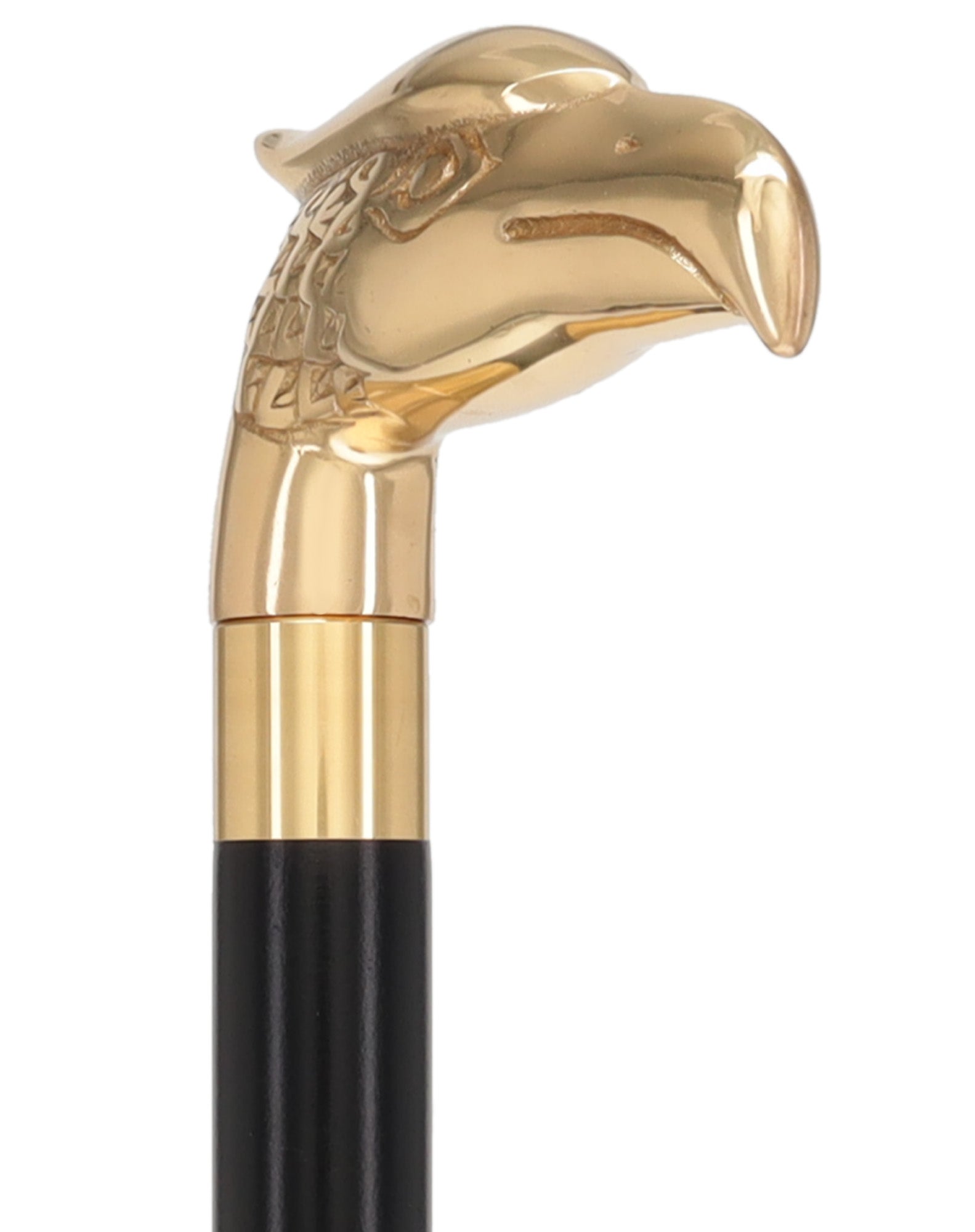 Brass Eagle Handle Walking Cane w/ Custom Shaft and Collar