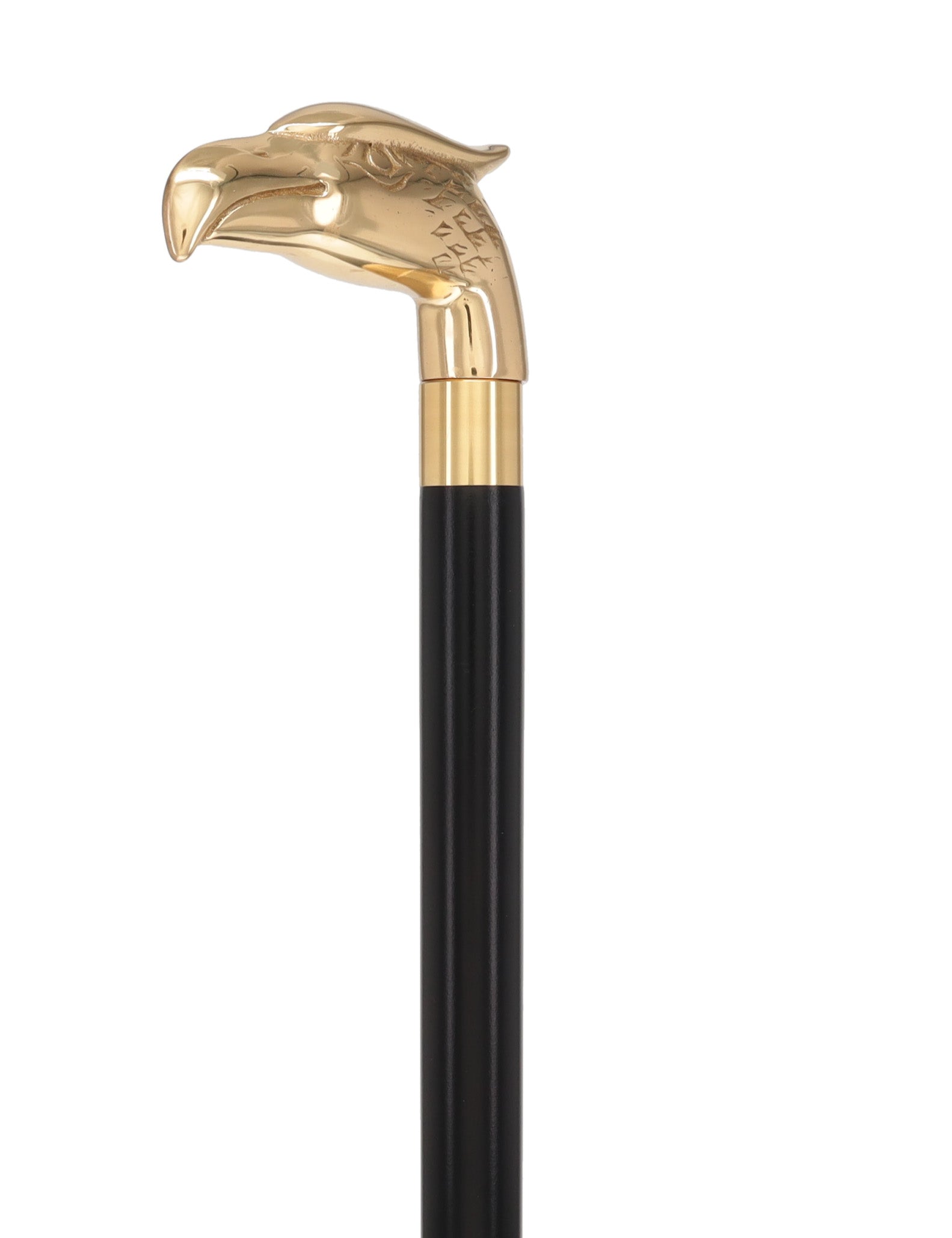 Brass Eagle Handle Walking Cane w/ Custom Shaft and Collar