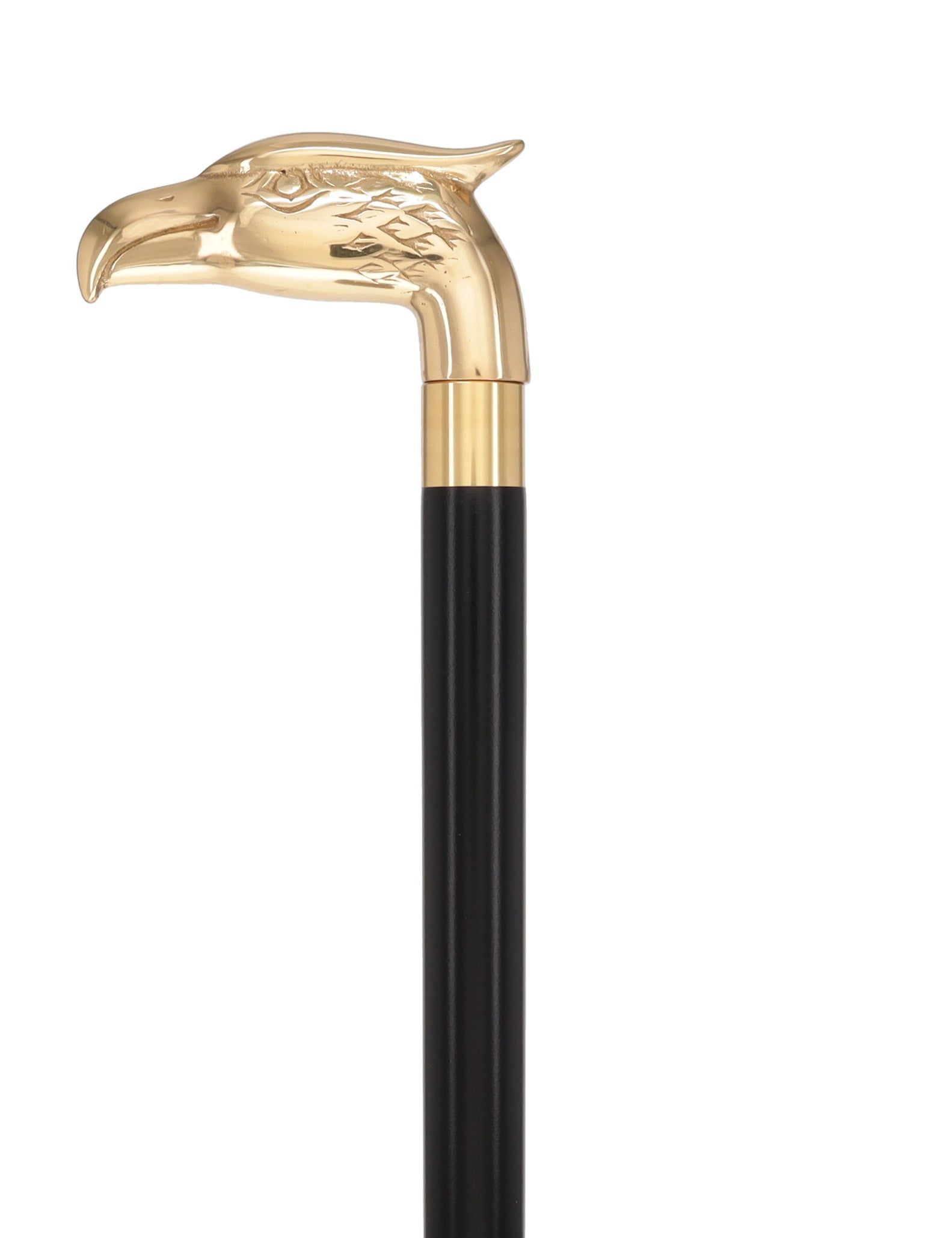 Brass Eagle Handle Walking Cane w/ Custom Shaft and Collar