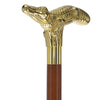 Brass Alligator Handle Walking Cane w/ Custom Shaft and Collar