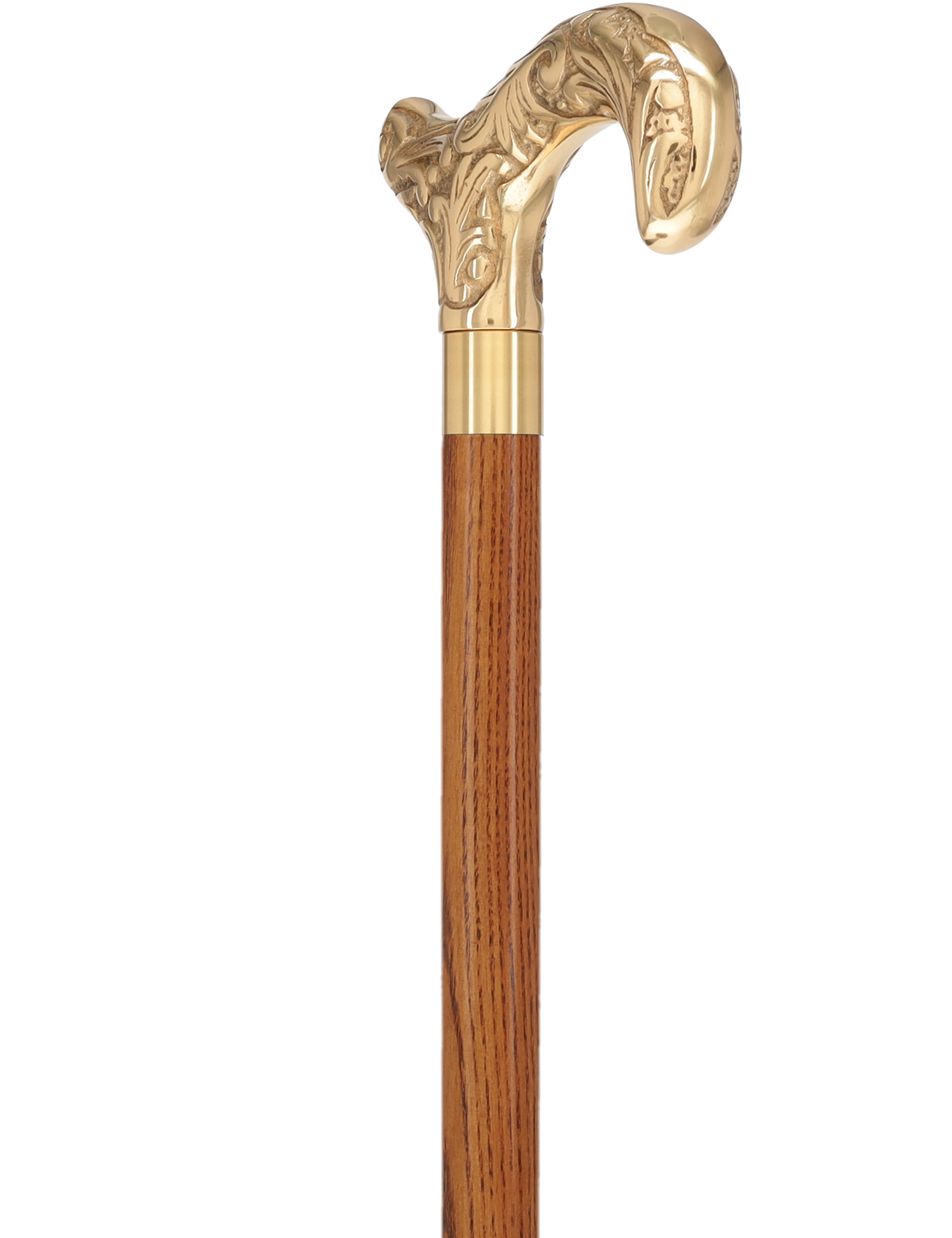 Premium Brass Derby Handle Cane: Stained Custom Color Shaft