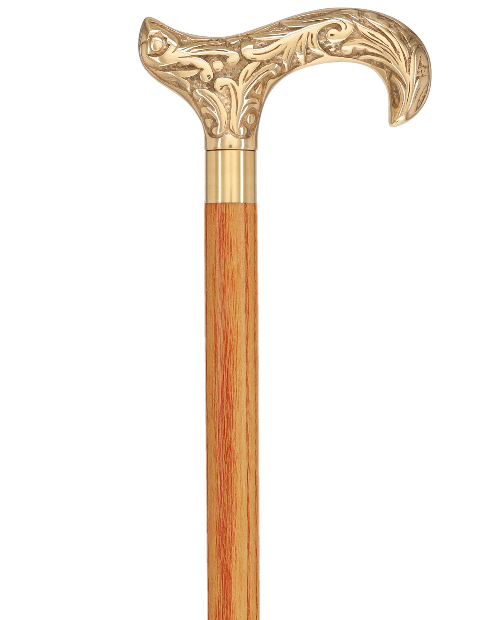 Premium Brass Derby Handle Cane: Stained Custom Color Shaft