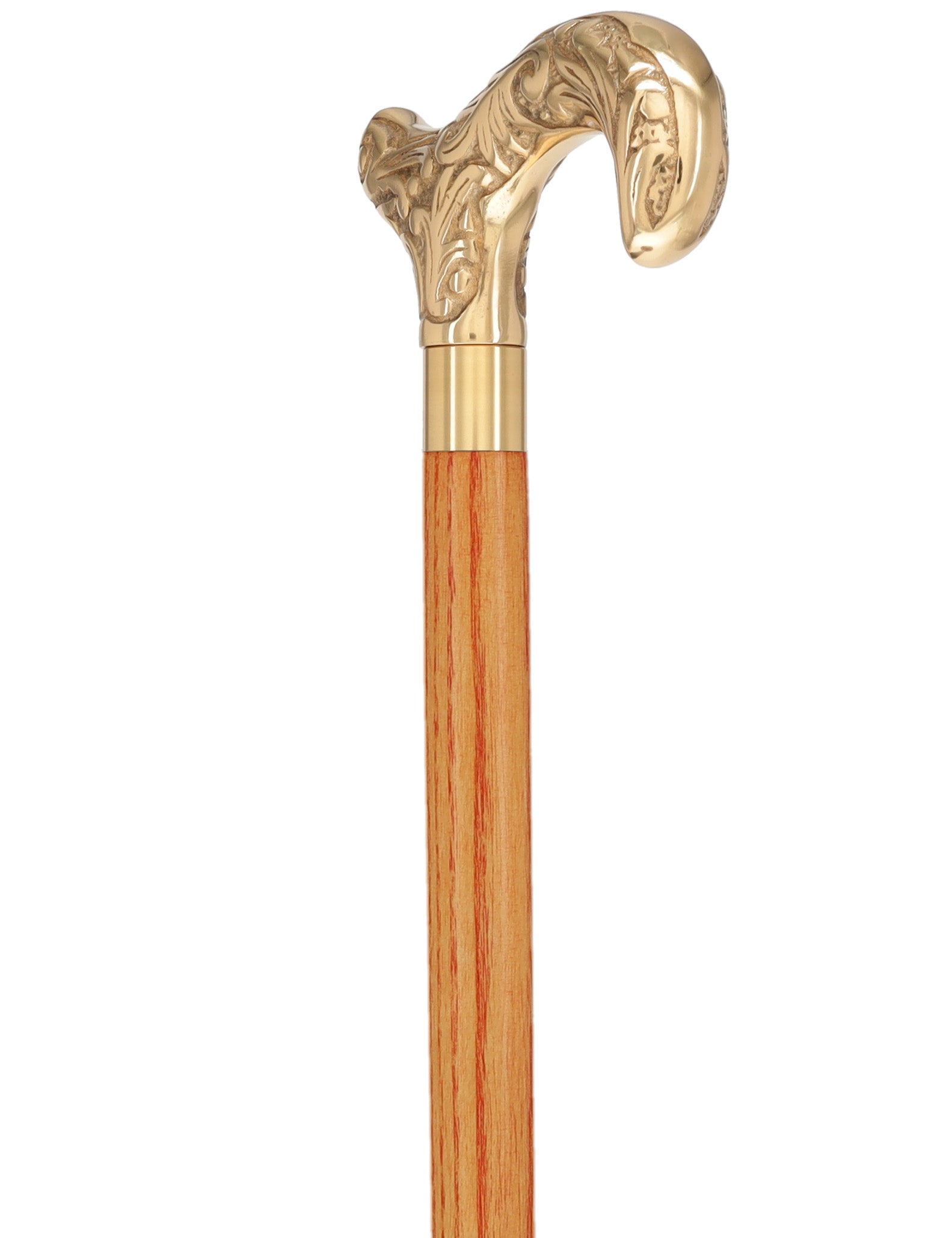 Premium Brass Derby Handle Cane: Stained Custom Color Shaft