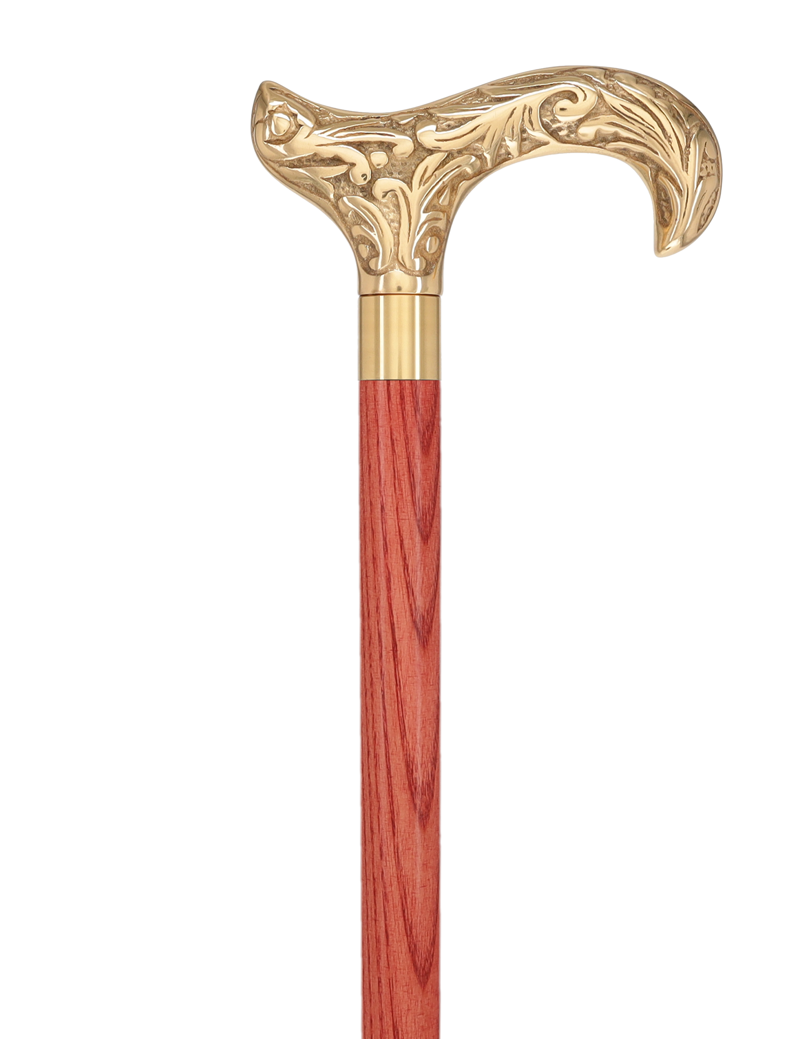 Premium Brass Derby Handle Cane: Stained Custom Color Shaft