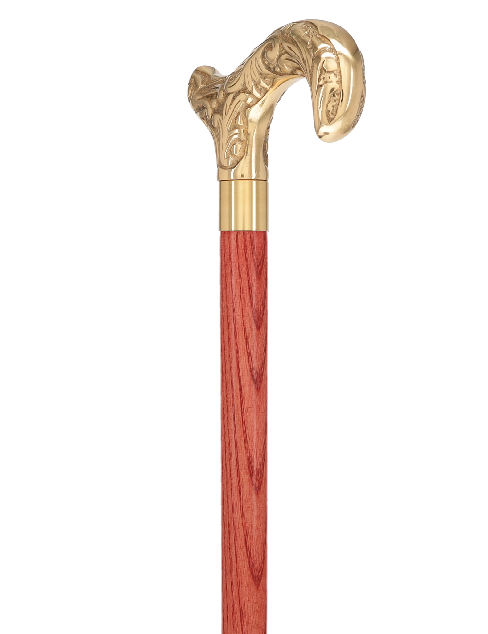 Premium Brass Derby Handle Cane: Stained Custom Color Shaft