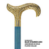 Scratch and Dent Premium Brass Derby Handle Cane: Stained Custom Color Shaft V2161