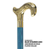 Scratch and Dent Premium Brass Derby Handle Cane: Stained Custom Color Shaft V2161