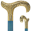 Premium Brass Derby Handle Cane: Stained Custom Color Shaft