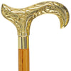 Scratch and Dent Premium Brass Derby Handle Cane: Stained Custom Color Shaft V2161