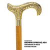 Scratch and Dent Premium Brass Derby Handle Cane: Stained Custom Color Shaft V2161