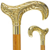 Scratch and Dent Premium Brass Derby Handle Cane: Stained Custom Color Shaft V2161