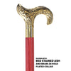 Scratch and Dent Premium Brass Derby Handle Cane: Stained Custom Color Shaft V2161