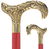 Scratch and Dent Premium Brass Derby Handle Cane: Stained Custom Color Shaft V2161