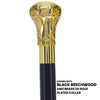 Scratch and Dent Premium Brass Knob Walking Cane: Custom Shaft & Collar V2371