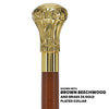 Scratch and Dent Premium Brass Knob Walking Cane: Custom Shaft & Collar V2371