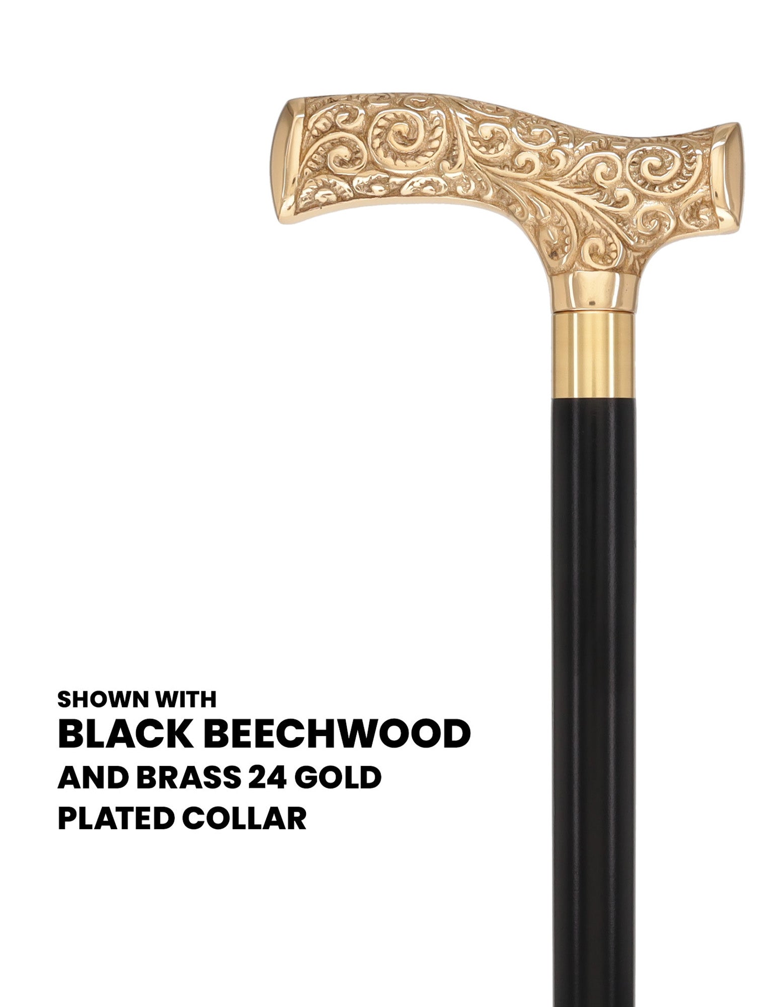 Make It Yours: Premium Brass Cane w/ Personalized Engraving
