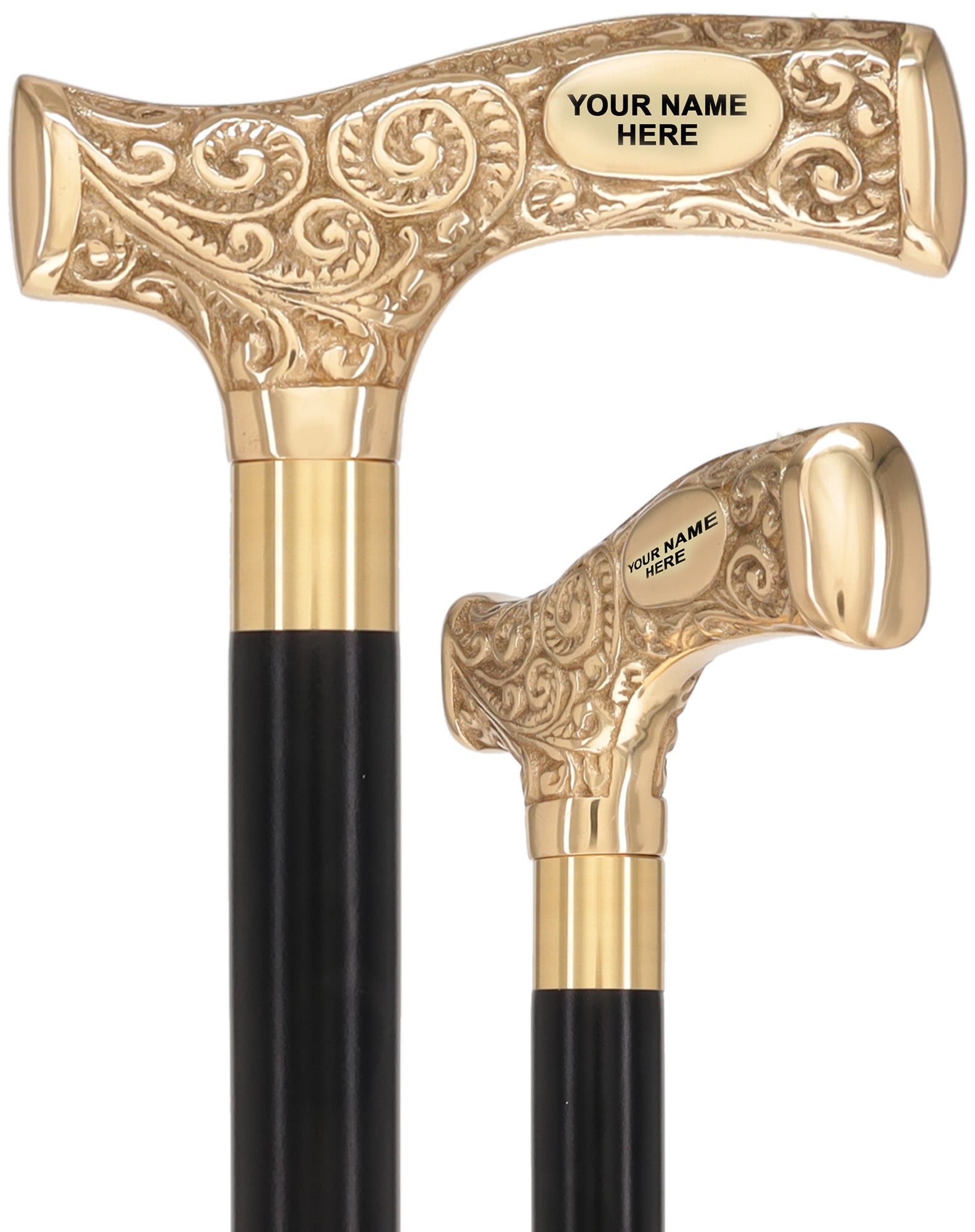 Make It Yours: Premium Brass Cane w/ Personalized Engraving