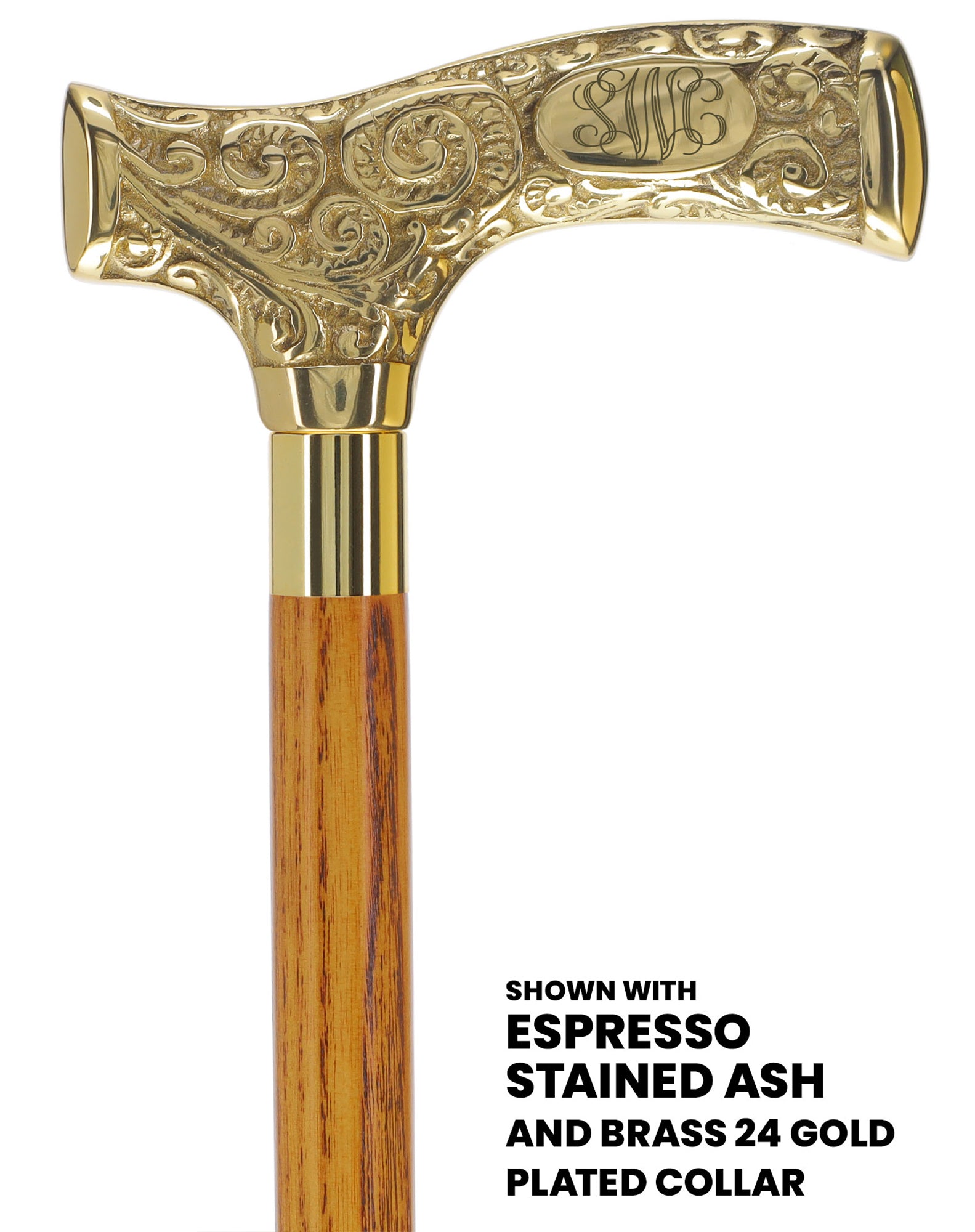 Make It Yours: Premium Brass Cane w/ Personalized Engraving