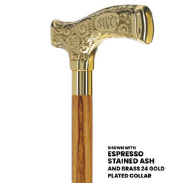 Make It Yours: Premium Brass Cane w/ Personalized Engraving