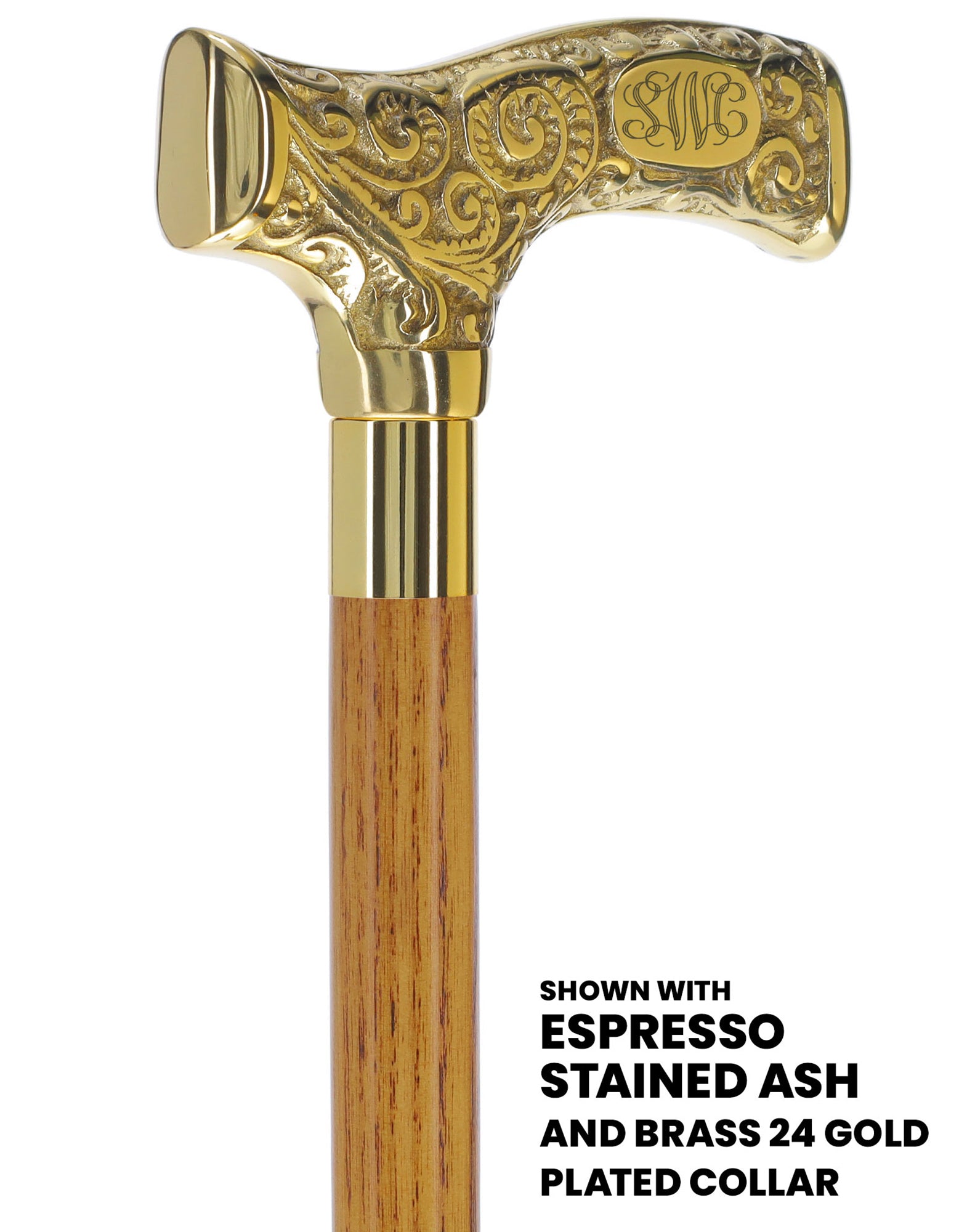 Make It Yours: Premium Brass Cane w/ Personalized Engraving