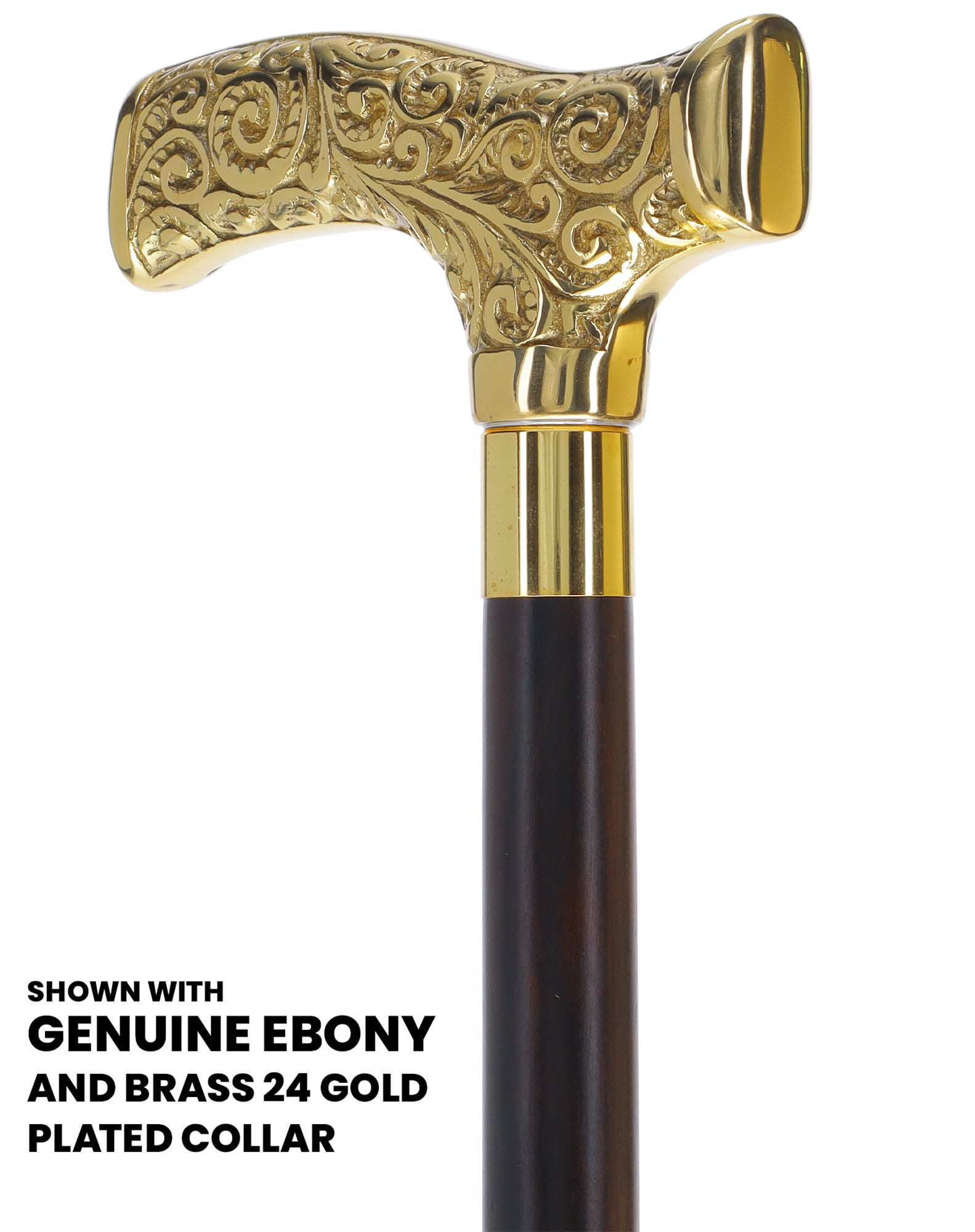 Make It Yours: Premium Brass Cane w/ Personalized Engraving