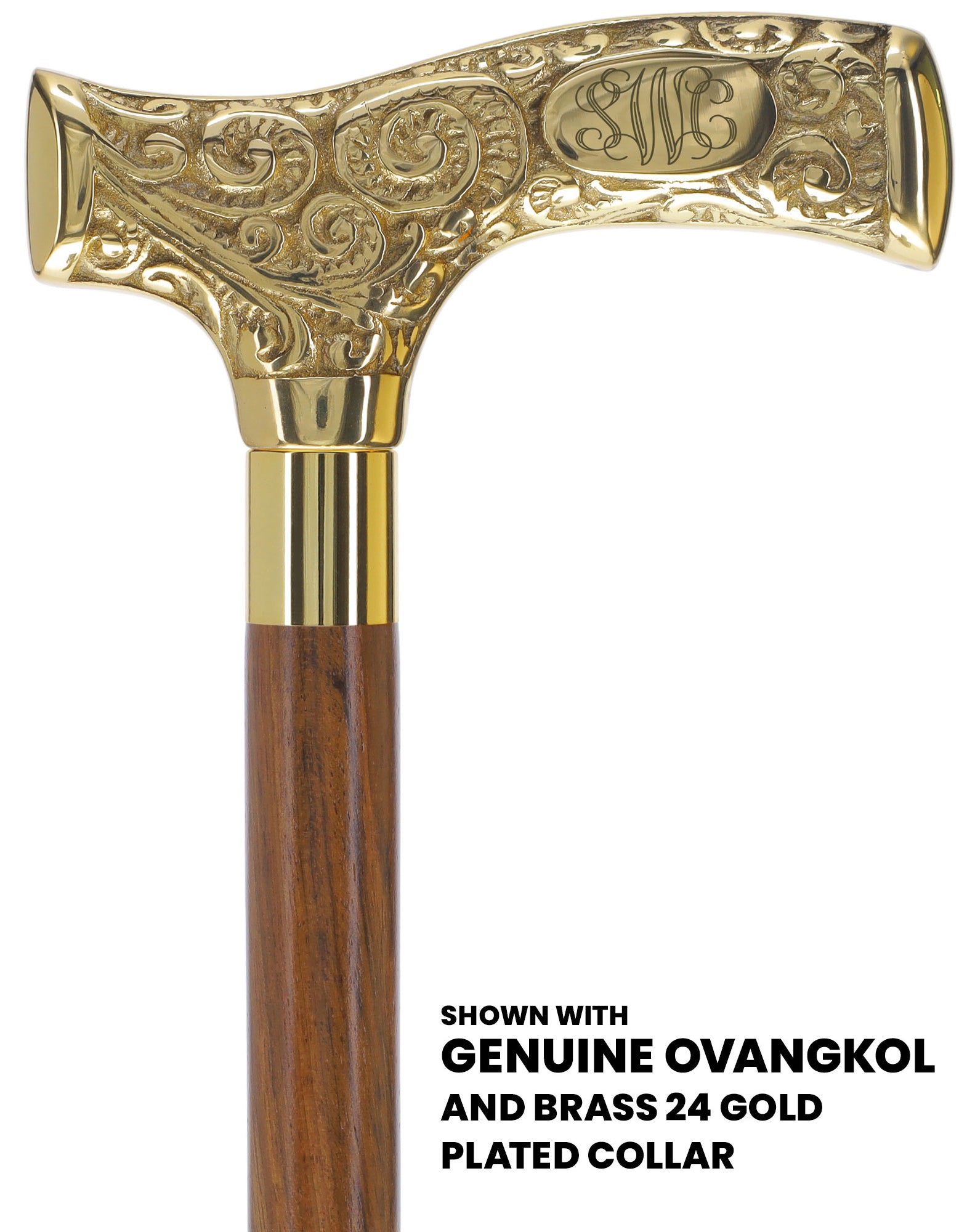 Make It Yours: Premium Brass Cane w/ Personalized Engraving