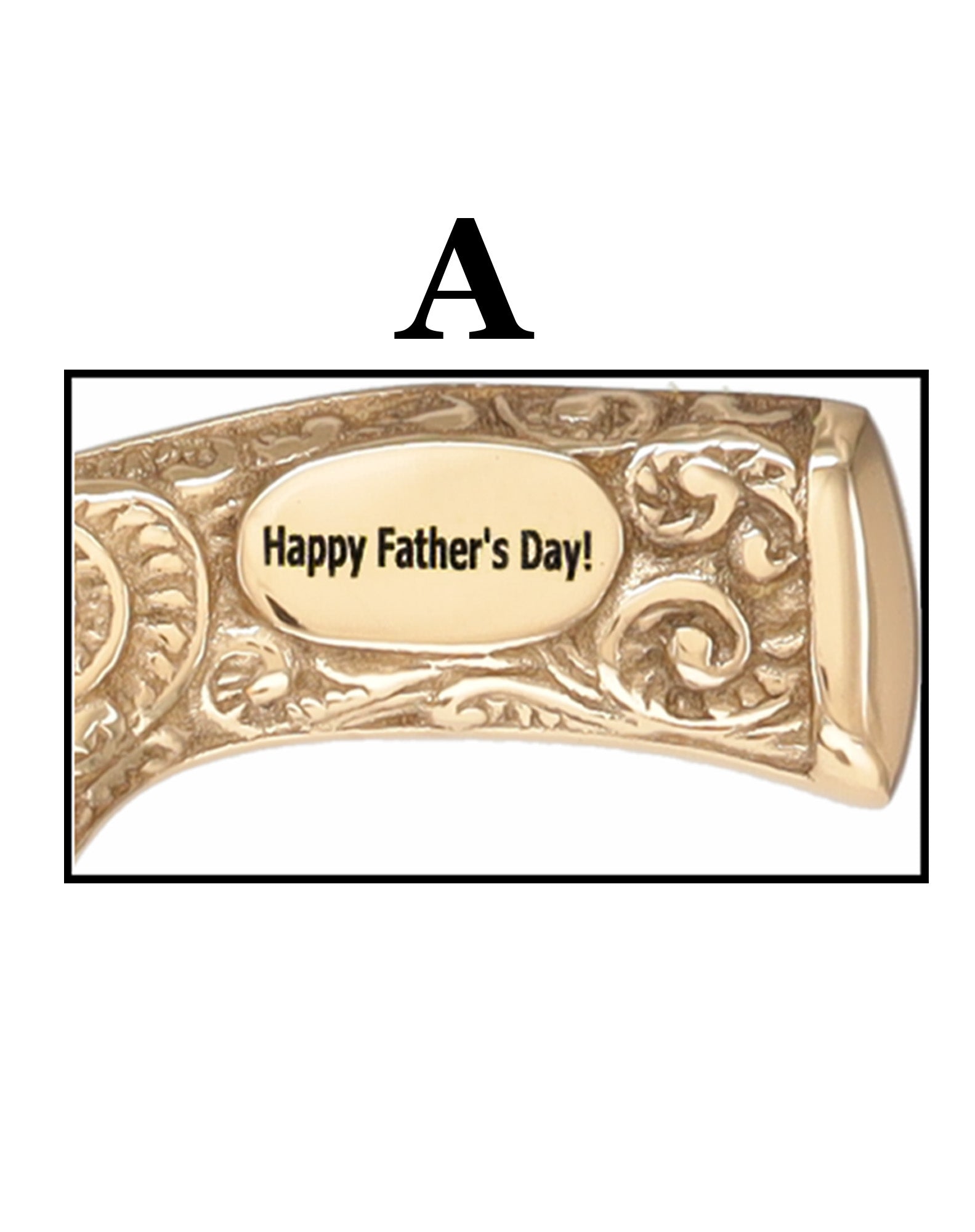 Father's Day Engraved Premium Brass Fritz Handle Walking Cane
