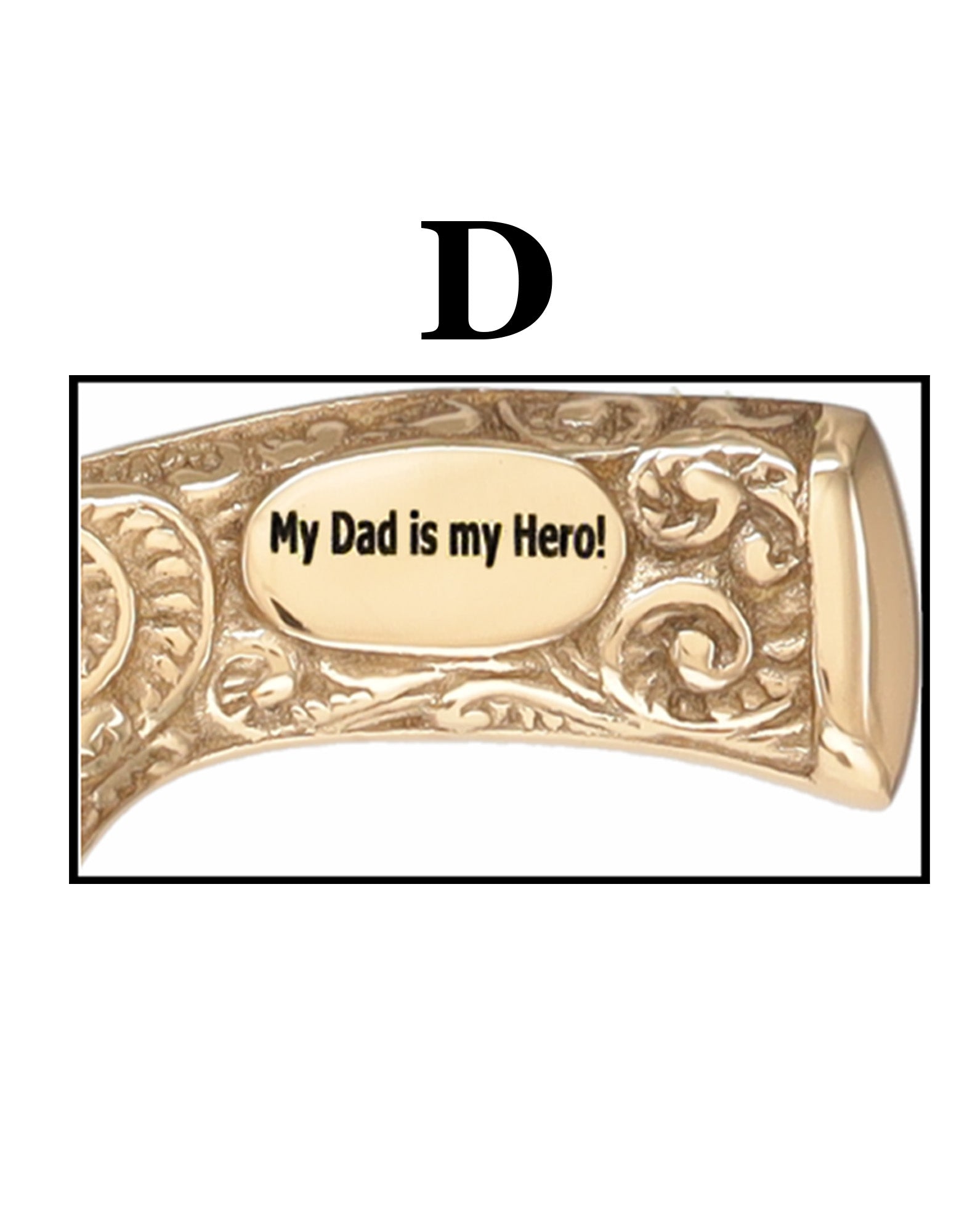 Father's Day Engraved Premium Brass Fritz Handle Walking Cane