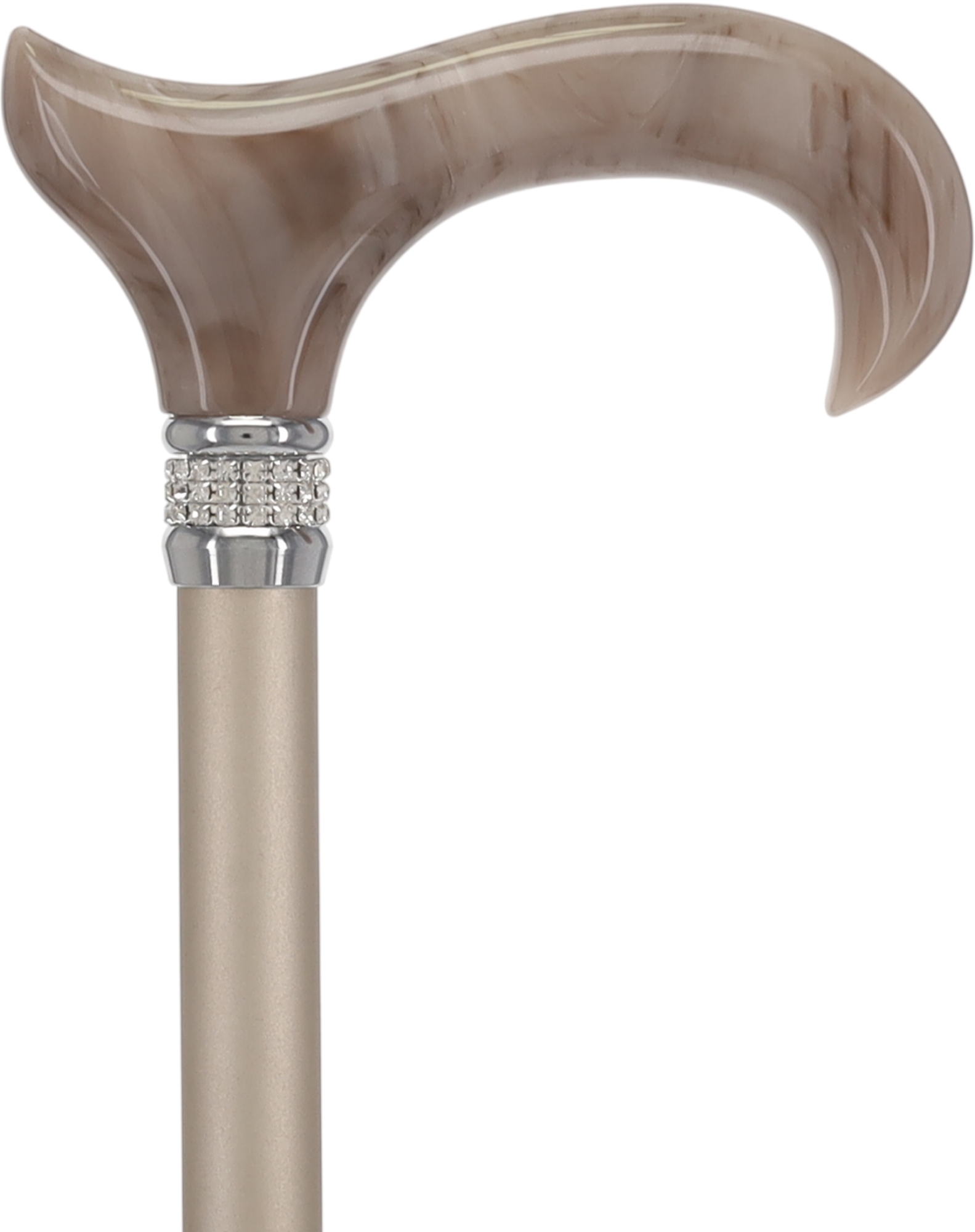 Exquisite Rhinestone Pearlz Adjustable Orthopedic Derby Cane