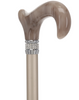 Rhinestone Designer Cane: Exquisite Pearlz Champagne Swirl
