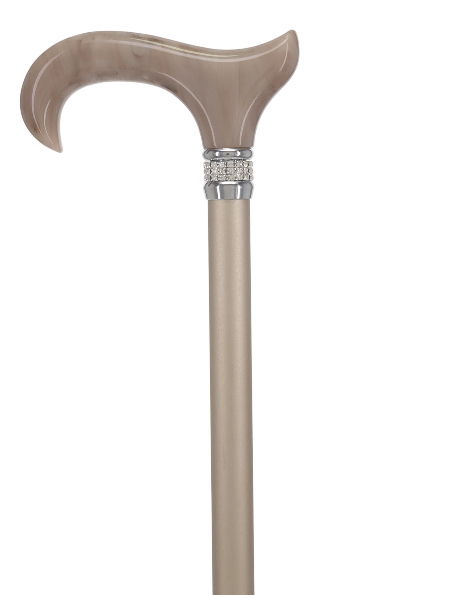 Exquisite Rhinestone Pearlz Adjustable Orthopedic Derby Cane