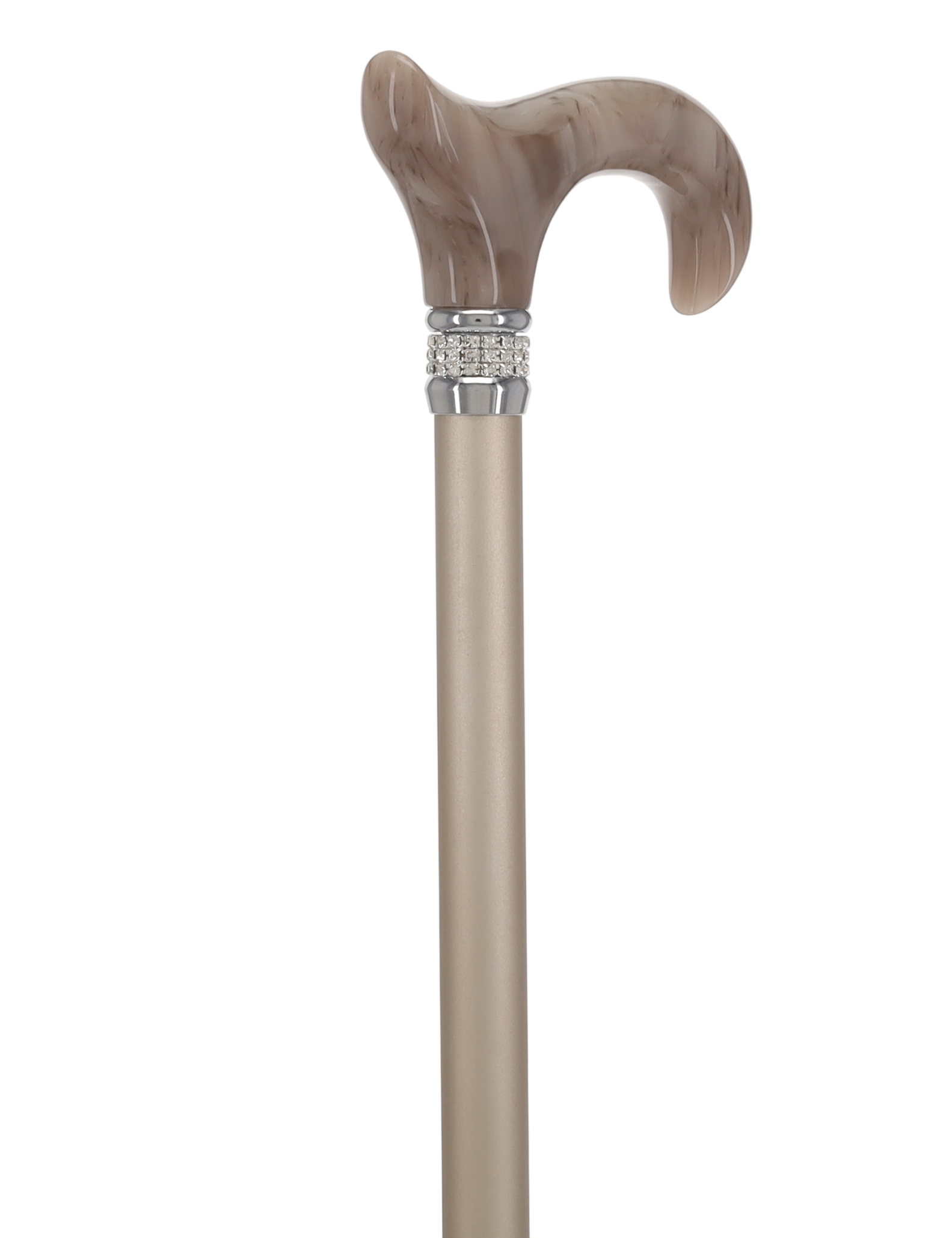 Exquisite Rhinestone Pearlz Adjustable Orthopedic Derby Cane