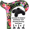 Moonlit Floral: Designer Pattern Adjustable Cane w/ Safetbase