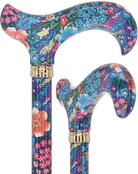 Chic Adjustable Cane - Everlasting Delight Patterned Handle