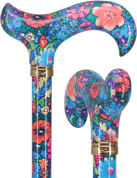 Chic Adjustable Cane - Everlasting Delight Patterned Handle