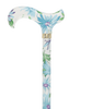 Heavenly Gardens: Designer Adjustable Cane w/ Patterned Handle