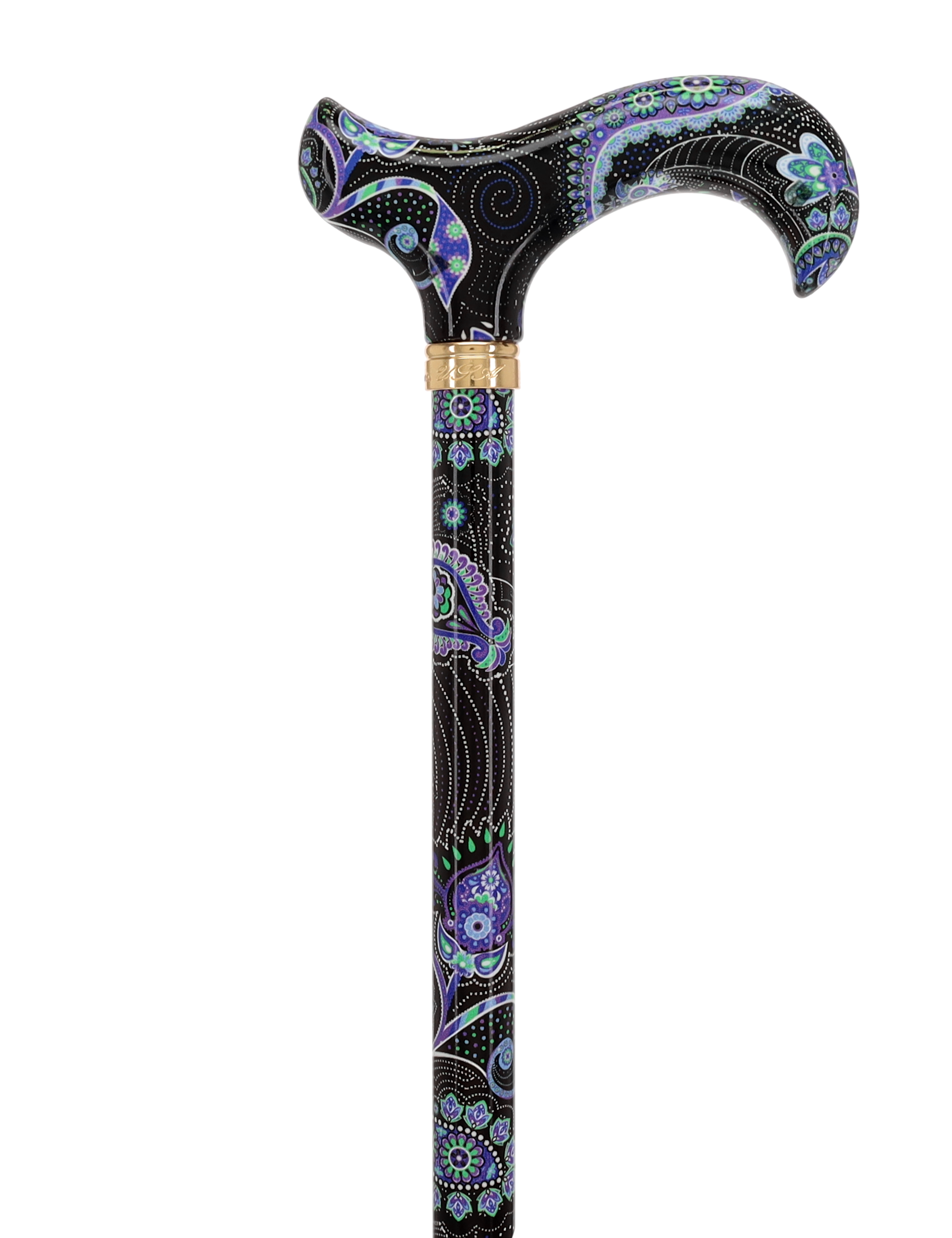 Purple Majesty: Designer Adjustable Cane w/ Patterned Handle
